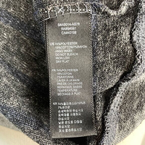 Twenty One Gray and Blue Striped Long Sleeve Top Size M EUC - Picture 7 of 7